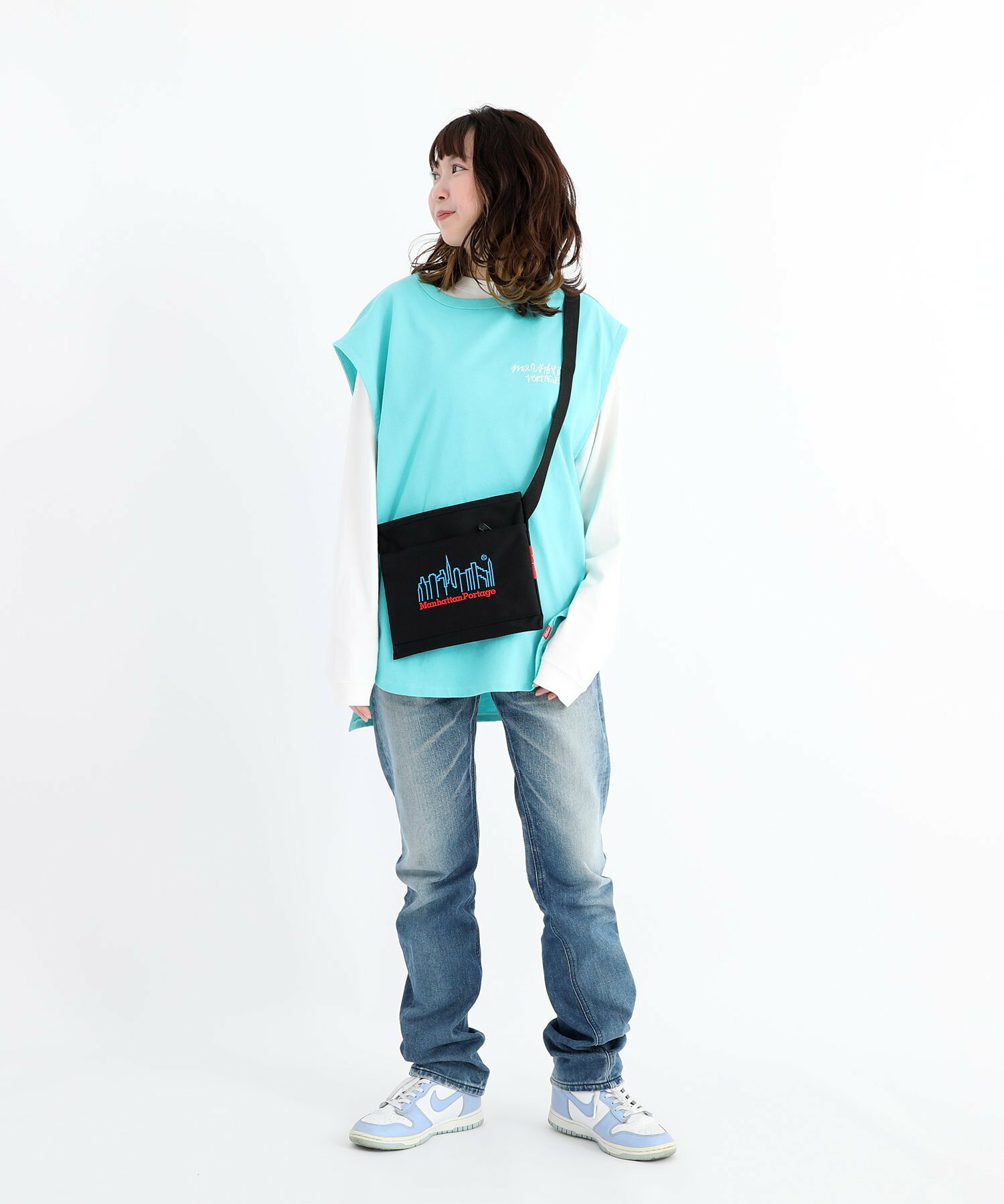 6030-3EMBNEON Ithaca Shoulder Bag 3D Embroidery Neon